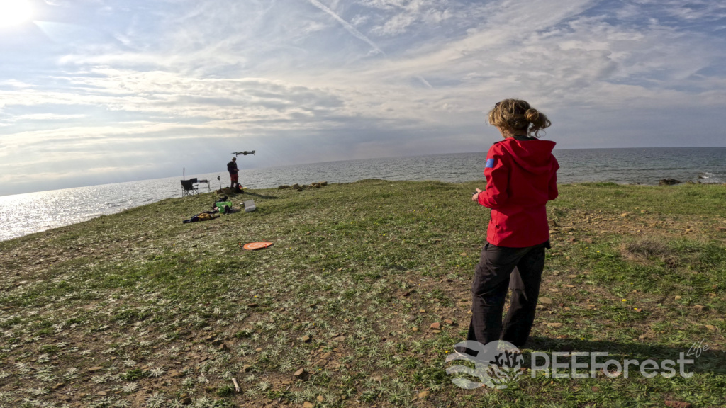 ISPRA researcher starts the aerial drone